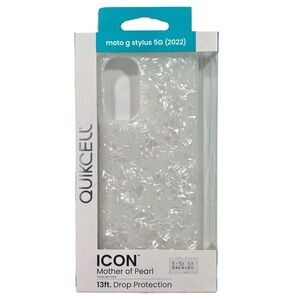 Quikcell Icon Mother of Pearl phone case for moto g stylus 5G (2022)